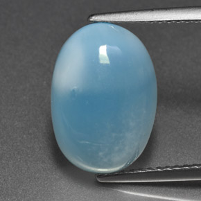 7,11 ctw natürlicher blauer Larimar, Oval Schliff, Lichtundurchlässig
