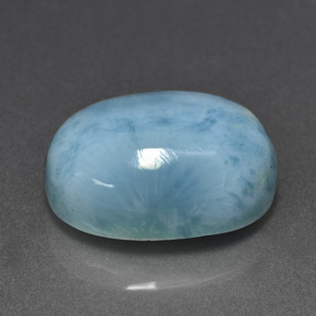 11,25 ctw natürlicher blauer Larimar, Oval Schliff, Lichtundurchlässig