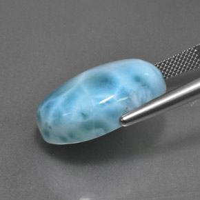 24,71 ctw natürlicher blauer Larimar, Oval Schliff, Lichtundurchlässig