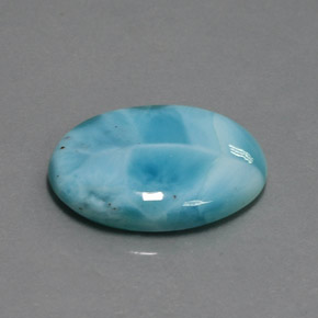 9,17 ctw natürlicher Blau Larimar, Oval Schliff, Lichtundurchlässig