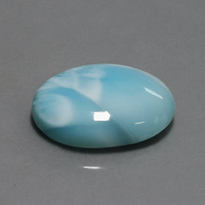 15,80 ctw natürlicher blauer Larimar, Oval Schliff, Lichtundurchlässig
