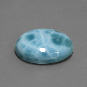 9,17 ctw natürlicher Blau Larimar, Oval Schliff, Lichtundurchlässig