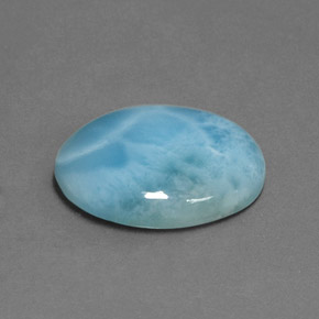 9,17 ctw natürlicher Blau Larimar, Oval Schliff, Lichtundurchlässig