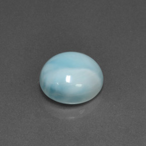 6,93 ctw natürlicher blauer Larimar, Rundschliff, Lichtundurchlässig