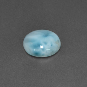 4,57 ctw natürlicher blauer Larimar, Rundschliff, Lichtundurchlässig