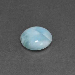 4,55 ctw natürlicher blauer Larimar, Rundschliff, Lichtundurchlässig