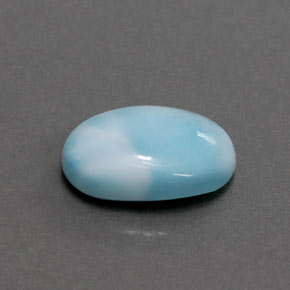 3,36 ctw natürlicher blauer Larimar, Oval Schliff, Lichtundurchlässig