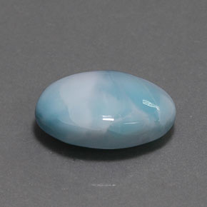 5,54 ctw natürlicher blauer Larimar, Oval Schliff, Lichtundurchlässig