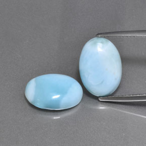  ct natürliche grüner Larimar-Edelsteine, Oval Schliff, Lichtundurchlässig