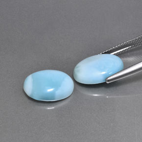  ct natürliche grüner Larimar-Edelsteine, Oval Schliff, Lichtundurchlässig