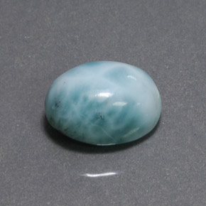 8,07 ctw natürlicher grüner Larimar, Oval Schliff, Lichtundurchlässig