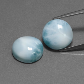  ct natürliche grüner Larimar-Edelsteine, Rundschliff, Lichtundurchlässig
