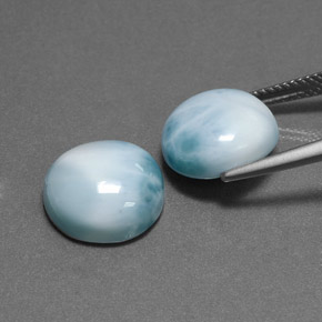  ct natürliche grüner Larimar-Edelsteine, Rundschliff, Lichtundurchlässig