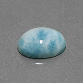 9,17 ctw natürlicher Blau Larimar, Oval Schliff, Lichtundurchlässig
