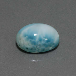 7,36 ctw natürlicher blauer Larimar, Oval Schliff, Lichtundurchlässig