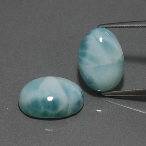  ct natürliche grüner Larimar-Edelsteine, Oval Schliff, Lichtundurchlässig