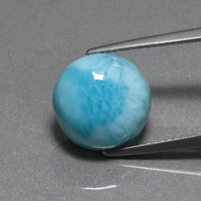 9,17 ctw natürlicher Blau Larimar, Rund Schliff, Lichtundurchlässig