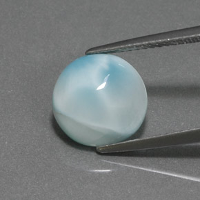 9,17 ctw natürlicher Blau Larimar, Rund Schliff, Lichtundurchlässig