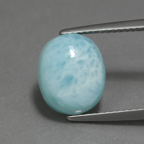 9,17 ctw natürlicher Blau Larimar, Oval Schliff, Lichtundurchlässig