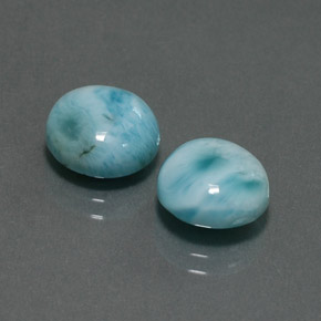 ct natürliche grün-blau Larimar-Edelsteine, Rund Schliff, Lichtundurchlässig