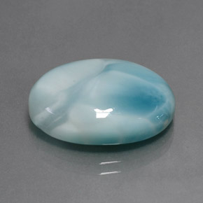 9,17 ctw natürlicher Blau Larimar, Oval, Lichtundurchlässig