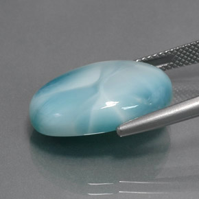 9,17 ctw natürlicher Blau Larimar, Oval, Lichtundurchlässig