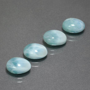  ct natürliche grün-blau Larimar-Edelsteine, Oval Schliff, Lichtundurchlässig