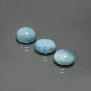 ct natürliche blauer Larimar-Edelsteine, Oval Schliff, Lichtundurchlässig