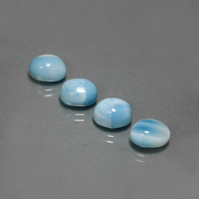  ct natürliche Blau Larimar-Edelsteine, Oval Schliff, Lichtundurchlässig