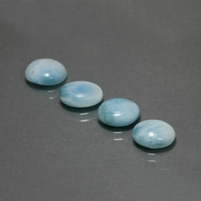  ct natürliche Blau Larimar-Edelsteine, Oval Schliff, Lichtundurchlässig