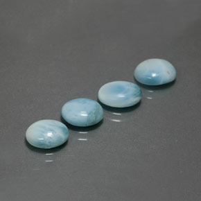  ct natürliche Blau Larimar-Edelsteine, Oval Schliff, Lichtundurchlässig