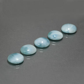  ct natürliche blauer Larimar-Edelsteine, Oval Schliff, Lichtundurchlässig