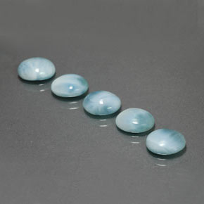  ct natürliche blauer Larimar-Edelsteine, Oval Schliff, Lichtundurchlässig