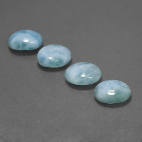  ct natürliche blauer Larimar-Edelsteine, Oval Schliff, Lichtundurchlässig