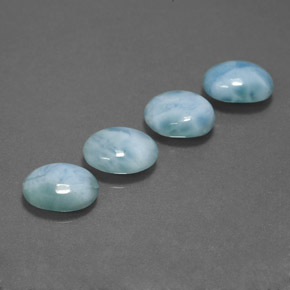  ct natürliche blauer Larimar-Edelsteine, Oval Schliff, Lichtundurchlässig