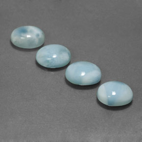  ct natürliche Blau Larimar-Edelsteine, Oval Schliff, Lichtundurchlässig