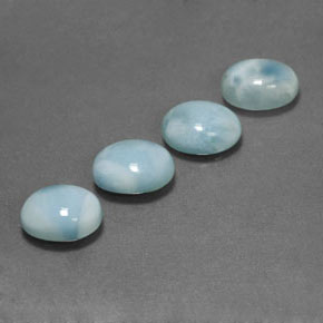 ct natürliche Blau Larimar-Edelsteine, Oval Schliff, Lichtundurchlässig