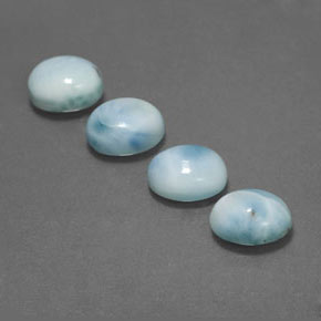  ct natürliche blauer Larimar-Edelsteine, Oval Schliff, Lichtundurchlässig