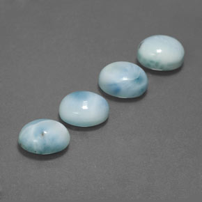  ct natürliche blauer Larimar-Edelsteine, Oval Schliff, Lichtundurchlässig
