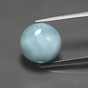 9,17 ctw natürlicher Blau Larimar, Rund Schliff, Lichtundurchlässig