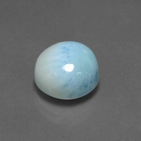 5,36 ctw natürlicher blauer Larimar, Rundschliff, Lichtundurchlässig
