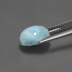 9,17 ctw natürlicher Blau Larimar, Oval Schliff, Lichtundurchlässig