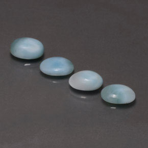  ct natürliche grün-blau Larimar-Edelsteine, Oval Schliff, Lichtundurchlässig