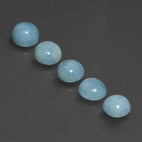  ct natürliche Blau Larimar-Edelsteine, Rund Schliff, Lichtundurchlässig