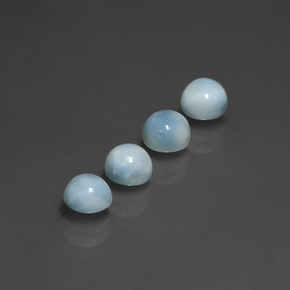  ct natürliche blauer Larimar-Edelsteine, Rundschliff, Lichtundurchlässig