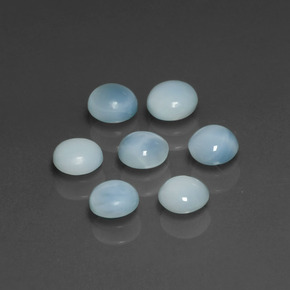  ct natürliche Blau Larimar-Edelsteine, Rund Schliff, Lichtundurchlässig