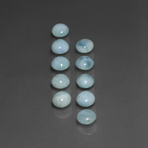  ct natürliche Blau Larimar-Edelsteine, Rund Schliff, Lichtundurchlässig