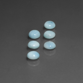  ct natürliche Blau Larimar-Edelsteine, Rund Schliff, Lichtundurchlässig