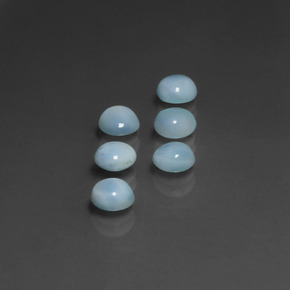  ct natürliche blauer Larimar-Edelsteine, Rundschliff, Lichtundurchlässig