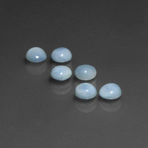  ct natürliche blauer Larimar-Edelsteine, Rundschliff, Lichtundurchlässig